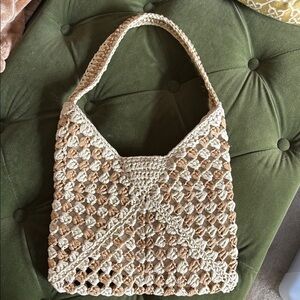 Hat Attack Jade Textured Two Tone Shoulder Bag